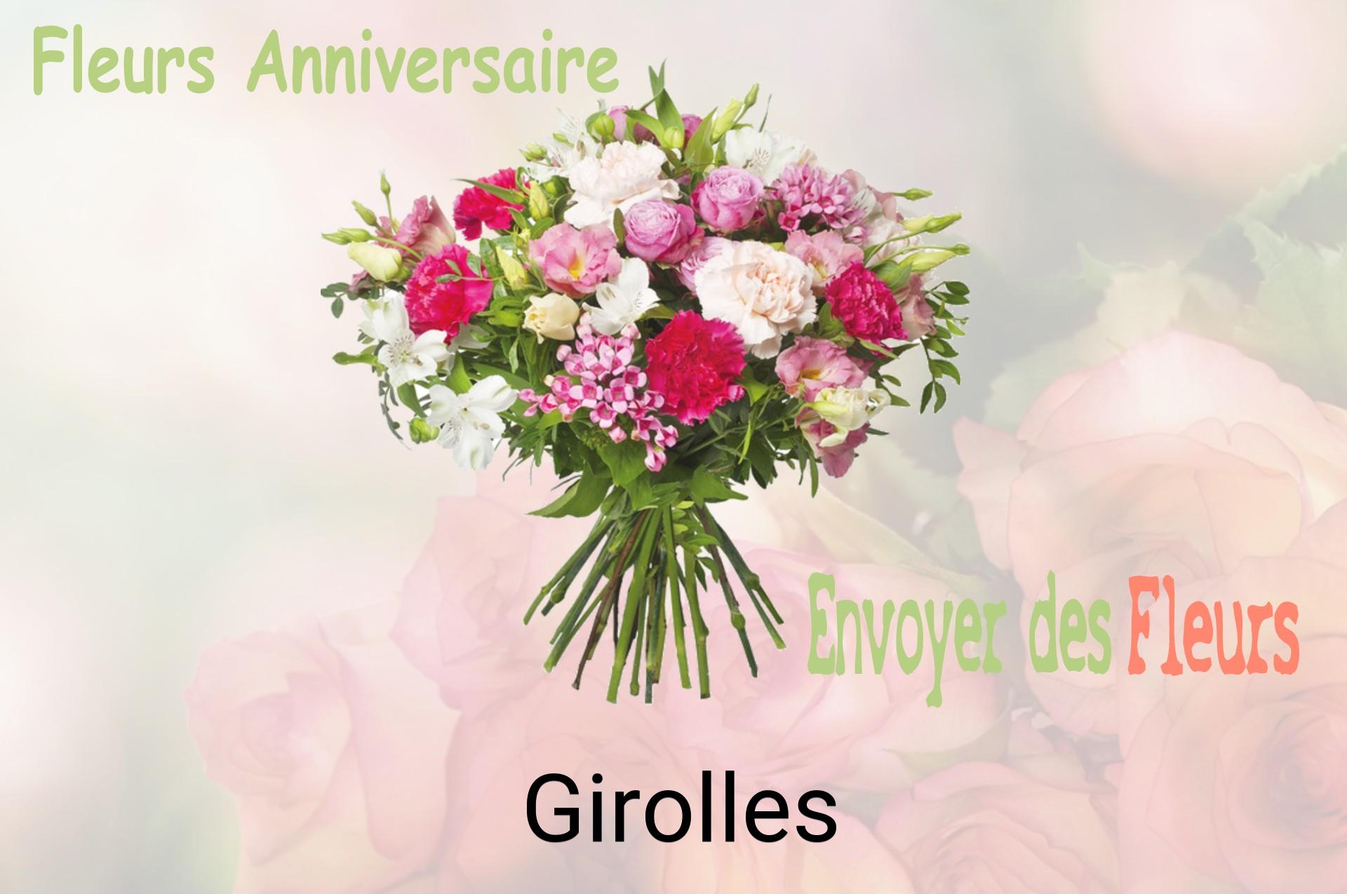 Bouquet de fleurs d’anniversaire livré à Girolles